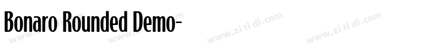 Bonaro Rounded Demo字体转换